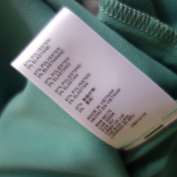 NWT $49 URBAN OUTFITTERS Satiny Cowl Neck Sage Green Slip Dress – Large - Picture 7 of 7